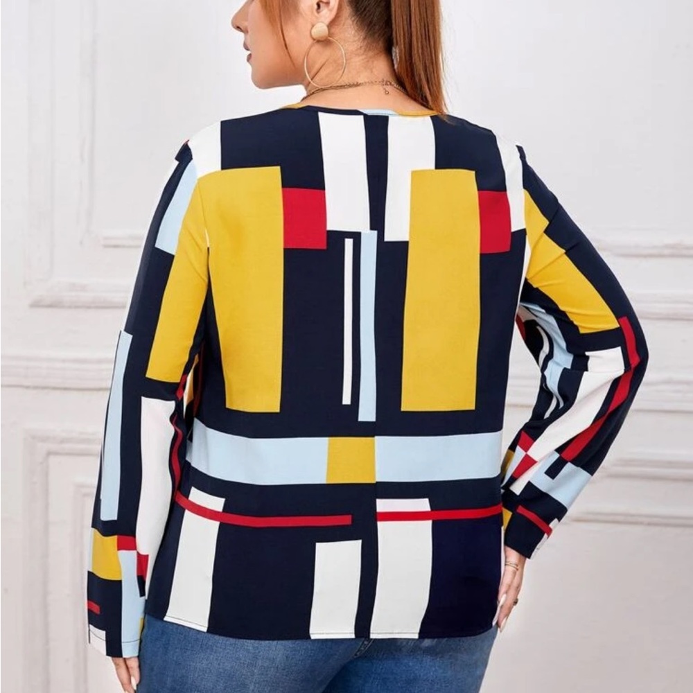 Colorblock Blouse - Picture 3 of 3